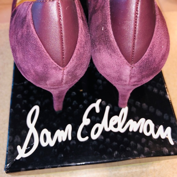 Sam Edelman Orella Burgundy Suede Pump - Picture 4 of 6